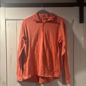 Helly Hansen Salmon Coral Quarter Zip Pullover Medium